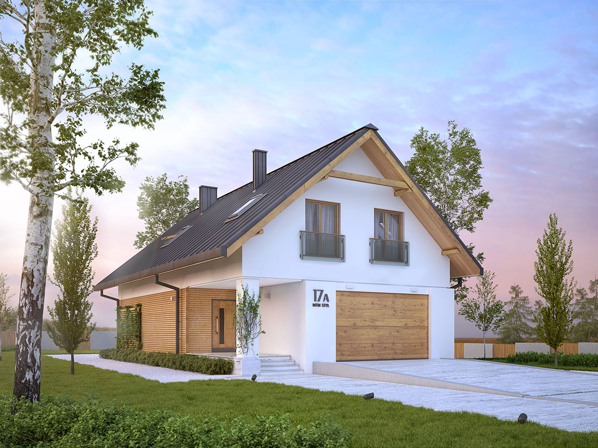 Projekt domu z poddaszem